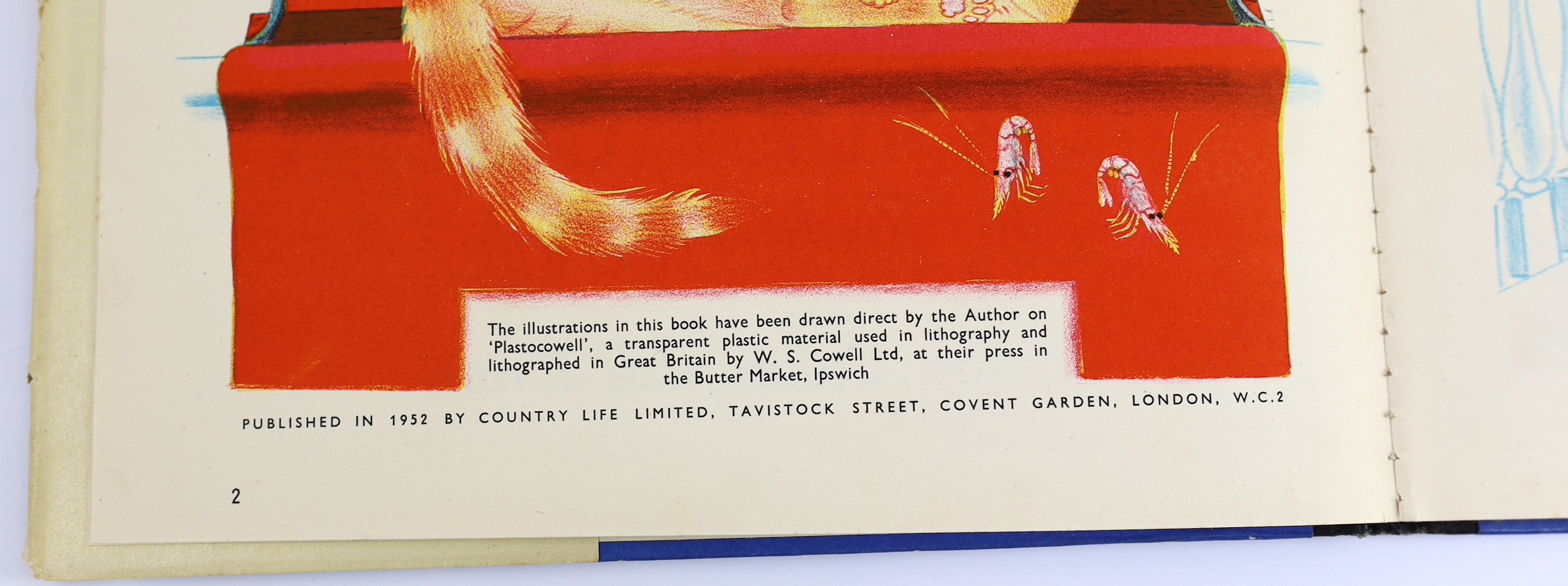 Hale, Kathleen - Orlando (the Marmalade Cat). Becomes a Doctor. First edition, coloured pictorial title and coloured illus. throughout. publisher's coloured pictorial wrappers, folio.